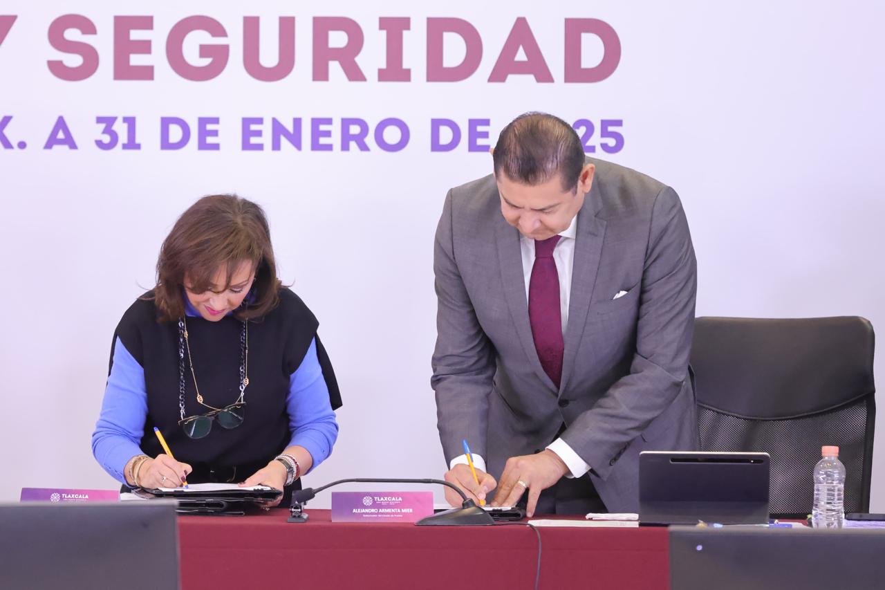 Firman Tlaxcala y Puebla Convenio Marco de Coordinación y Colaboración